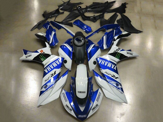 2015-2018 Yamaha YZF R3/R25 Motorcycle Fairings - White Blue Yamalube ENEOS Monster Australia