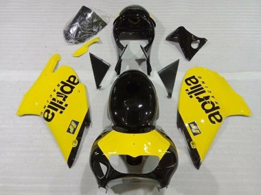 Affordable 1999-2004 Aprilia RS250 Motorcycle Fairings - Yellow Glossy Black Australia