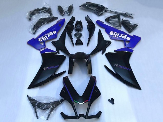2009-2015 Aprilia RSV4 1000 Motorcycle Fairings - Matte Black Blue Australia