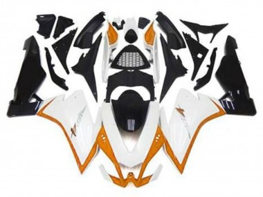 Affordable 2009-2015 Aprilia RSV4 1000 Motorcycle Fairings - White Orange Black Australia