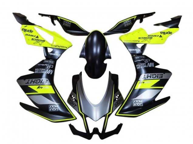 2009-2015 Aprilia RSV4 1000 Motorcycle Fairings - Matte Black Grey Green Australia