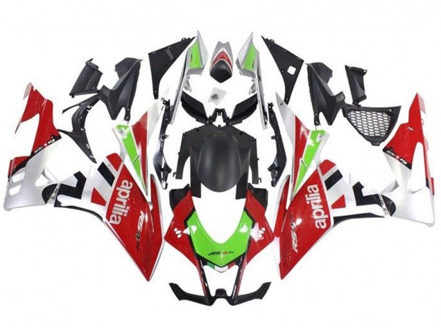 2009-2015 Aprilia RSV4 1000 Motorbike Fairings - Red White Green Australia