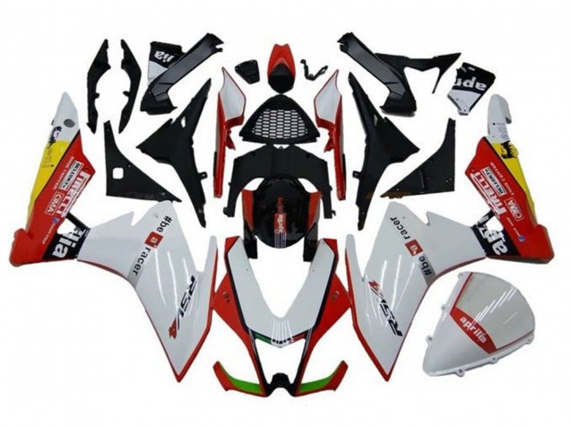 2009-2015 Aprilia RSV4 1000 Motorcycle Fairings - White Red Black Yellow Australia