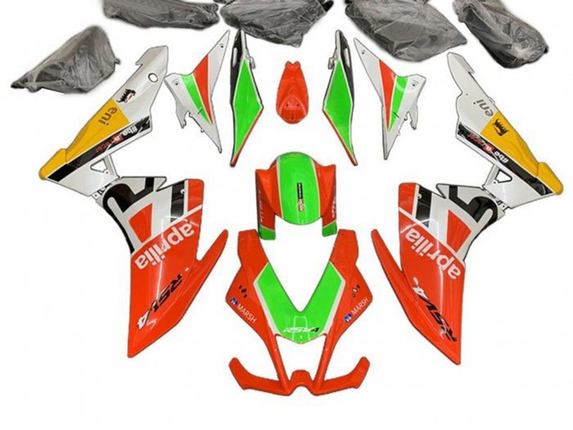 2009-2015 Aprilia RSV4 1000 Motorcycle Fairings - Red Green White Yellow Australia