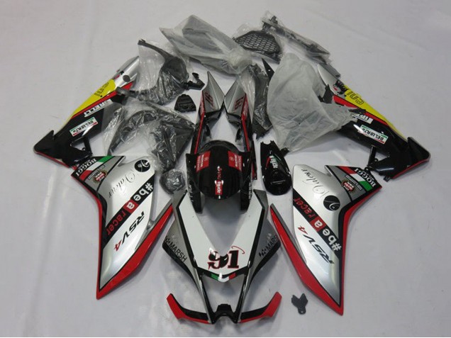 2009-2015 Aprilia RSV4 1000 Motorcycle Fairings - Silver Red Black Yellow Australia