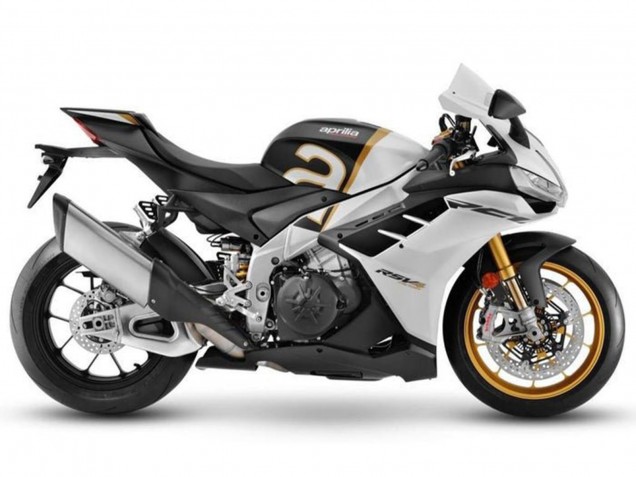 2021-2024 Aprilia RSV4 1100 Motorcycle Fairings - Matte White Black Gold Australia
