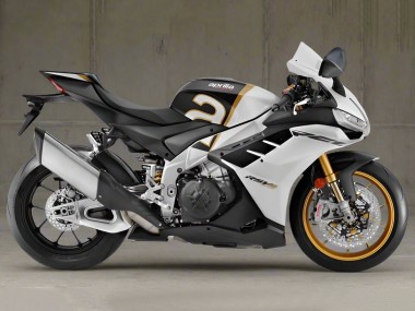 Affordable 2021-2024 Aprilia RSV4 1100 Motorcycle Fairings - White Black Gold Australia