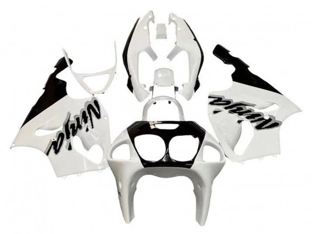 1996-2003 Kawasaki ZX7R Motorcycle Fairings - White Black Australia