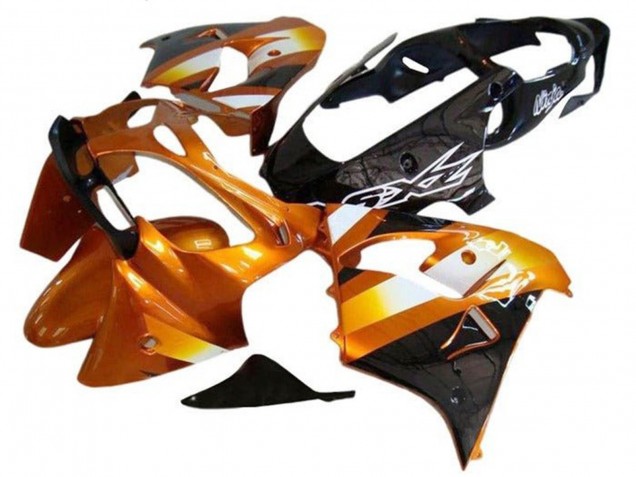 2002-2003 Kawasaki ZX9R Motorcycle Fairings - Orange Black White Australia