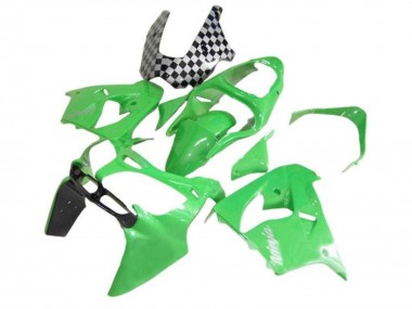 Affordable 2002-2003 Kawasaki ZX9R Motorcycle Fairings - Green Black Checkered Australia