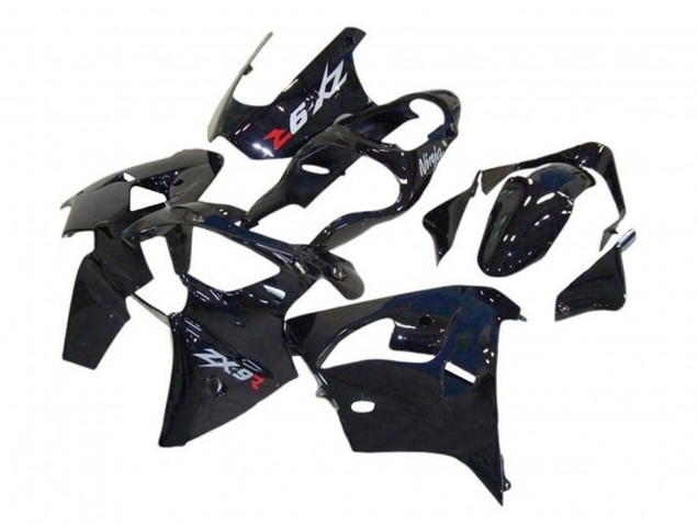 2002-2003 Kawasaki ZX9R Motorcycle Fairings - Glossy Black Australia