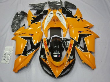 Affordable 2006-2007 Kawasaki ZX10R Motorcycle Fairings - Orange White Black Racing Elf Australia