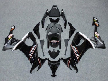 Affordable 2008-2010 Kawasaki ZX10R Motorcycle Fairings - Glossy Black Red White Hayate Australia