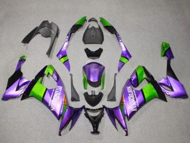 Affordable 2008-2010 Kawasaki ZX10R Motorcycle Fairings - Purple Green Black Evangelion Australia
