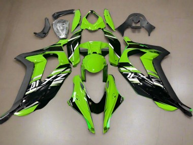 Affordable 2016-2020 Kawasaki ZX10R Motorcycle Fairings - Green Glossy Black Australia