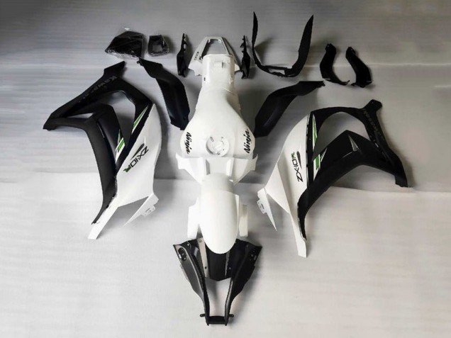 2016-2020 Kawasaki ZX10R Motorcycle Fairings - White Black Green Stripe Australia