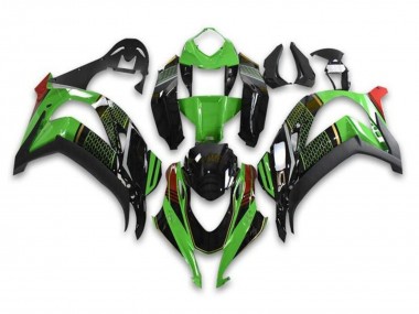 Affordable 2016-2020 Kawasaki ZX10R Motorcycle Fairings - Green Glossy Black Red Honeycomb Australia