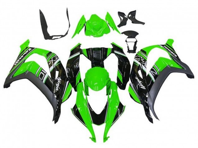2016-2020 Kawasaki ZX10R Motorcycle Fairings - Green Black Grey Australia