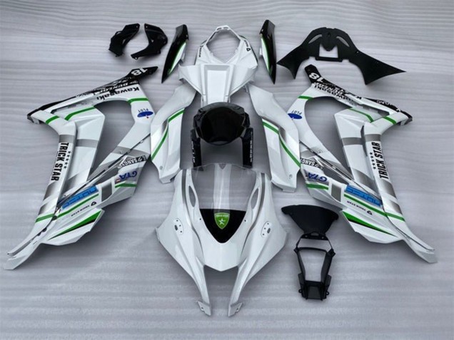 2016-2020 Kawasaki ZX10R Motorcycle Fairings - White Silver Green Blue Black Trick Star Australia