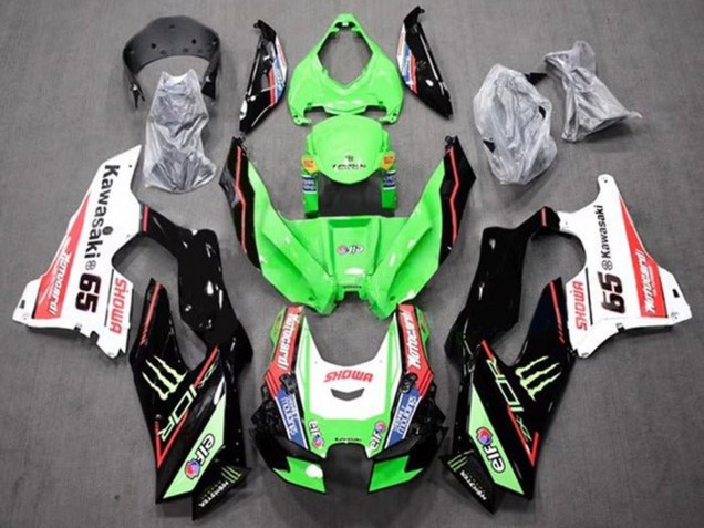 2021-2025 Kawasaki ZX10R Motorcycle Fairings - Green Black Red White Blue Showr Elf Monster 65 Australia
