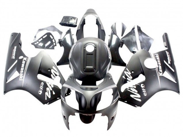 2000-2001 Kawasaki ZX12R Motorcycle Fairings - Matte Black White Australia