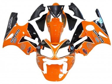 Affordable 2000-2001 Kawasaki ZX12R Motorcycle Fairings - Orange Black White Maxton Australia