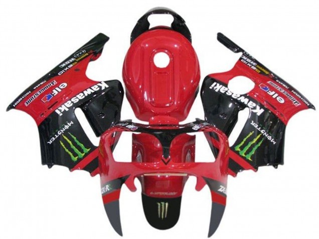 2000-2001 Kawasaki ZX12R Motorcycle Fairings - Red Black Green Monster Australia