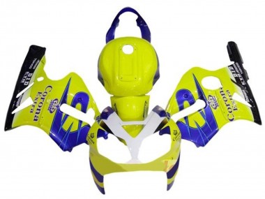 Affordable 2000-2001 Kawasaki ZX12R Motorcycle Fairings - Yellow White Blue Corona Extra Australia