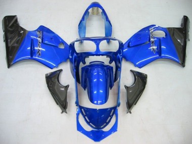 Affordable 2002-2006 Kawasaki ZX12R Motorcycle Fairing - Blue Glossy Black Australia