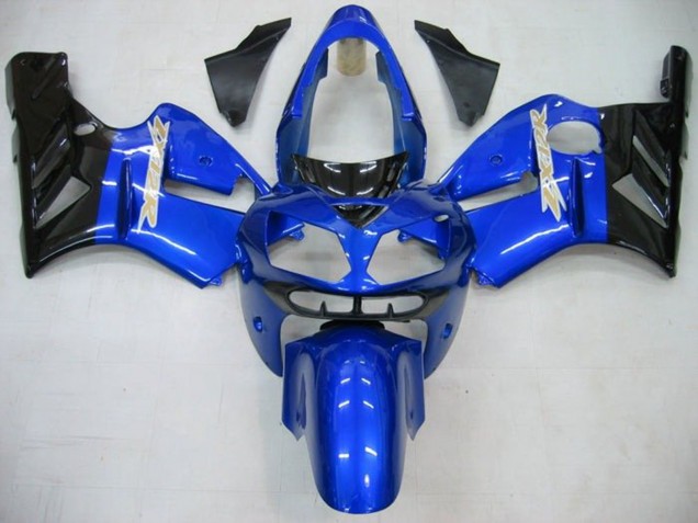2002-2006 Kawasaki ZX12R Motorcycle Fairings - Blue Glossy Black Australia