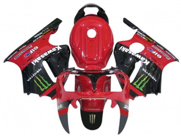 2002-2006 Kawasaki ZX12R Motorcycle Fairings - Red Black Green Elf Monster Australia