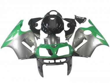 Affordable 2002-2006 Kawasaki ZX12R Motorcycle Fairings - Silver Green Black Australia