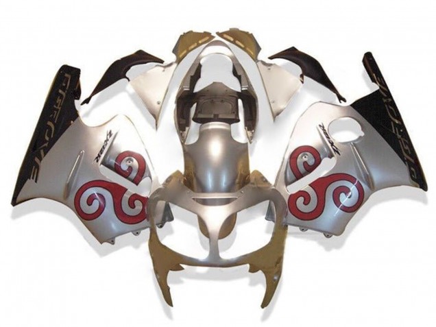 2002-2006 Kawasaki ZX12R Motorcycle Fairings - Silver Red Black Australia