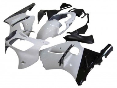 Affordable 2002-2006 Kawasaki ZX12R Motorcycle Fairings - White Glossy Black Australia