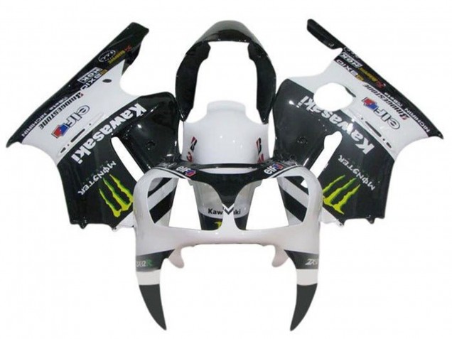 2002-2006 Kawasaki ZX12R Motorcycle Fairings - White Black Yellow Monster Australia