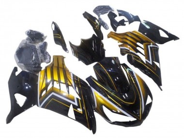 Affordable 2012-2024 Kawasaki ZX14R ZZR1400 Motorcycle Fairings - Glossy Black Gold Stripe Australia