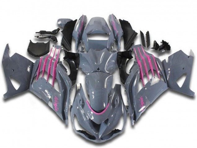 2012-2024 Kawasaki ZX14R ZZR1400 Motorcycle Fairings - Nardo Grey Pink Australia
