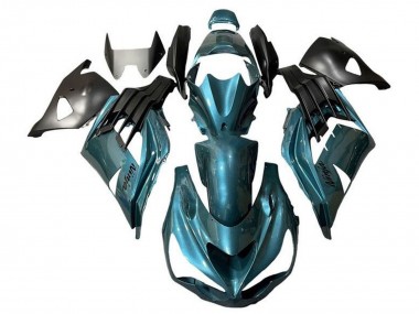 Affordable 2012-2024 Kawasaki ZX14R ZZR1400 Motorcycle Fairings - Metallic Teal Blue Australia