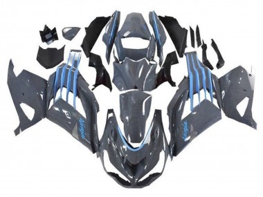 Affordable 2012-2024 Kawasaki ZX14R ZZR1400 Motorcycle Fairings - Nardo Grey Blue Australia