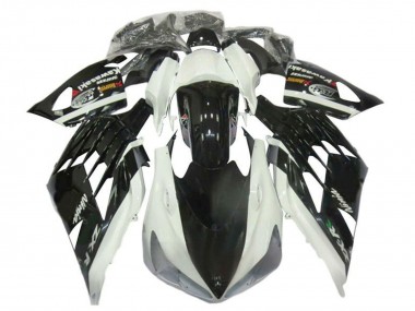 Affordable 2012-2024 Kawasaki ZX14R ZZR1400 Motorcycle Fairings - White Black Australia