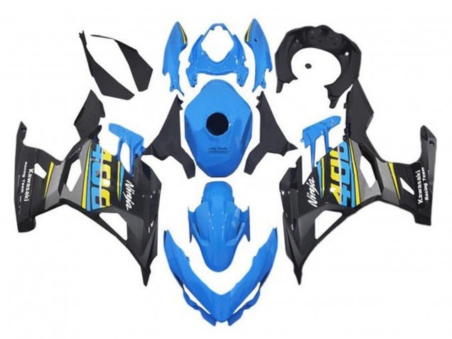 2018-2024 Kawasaki Ninja 400 Motorcycle Fairings - Blue Black Yellow Grey Australia