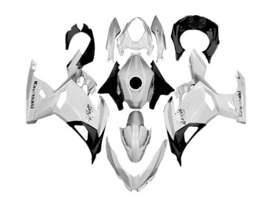 Affordable 2018-2024 Kawasaki Ninja 400 Motorcycle Fairings - White Silver Black Australia