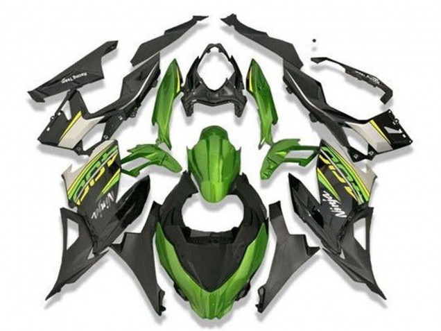 2018-2024 Kawasaki Ninja 400 Motorcycle Fairings - Green Black Grey Australia