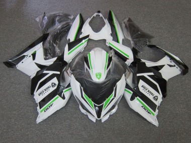 Affordable 2018-2024 Kawasaki Ninja 400 Motorcycle Fairings - White Green Black Trick Star Australia