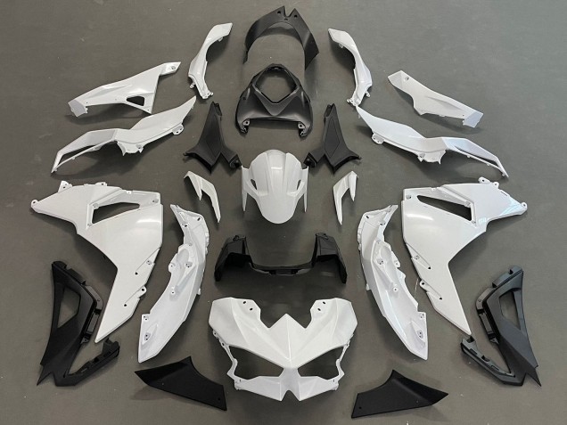 2024-2025 Kawasaki Ninja 500 EX500R Motorcycle Fairings - White Black Australia
