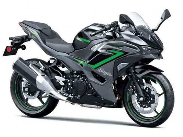 2024-2025 Kawasaki Ninja 500 EX500R Motorcycle Fairings - Black Grey Green Australia