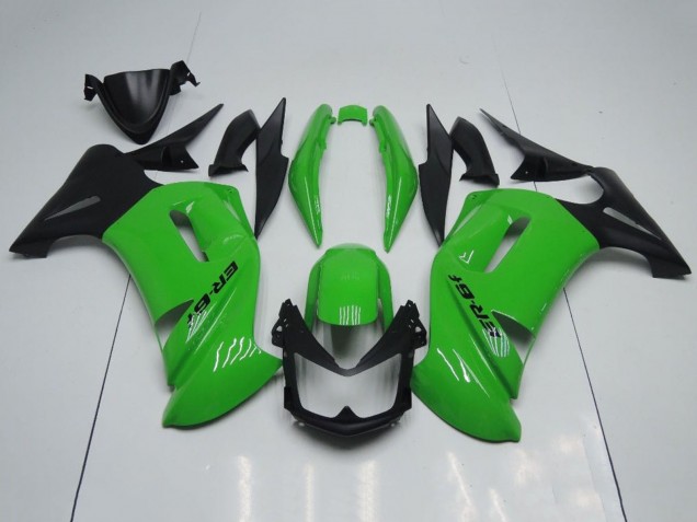 2006-2008 Kawasaki Ninja 650 EX650 Motorcycle Fairings - Green Black Australia