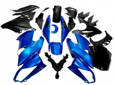 Affordable 2009-2011 Kawasaki Ninja 650 EX650 Motorcycle Fairings - Blue Matte Black Australia