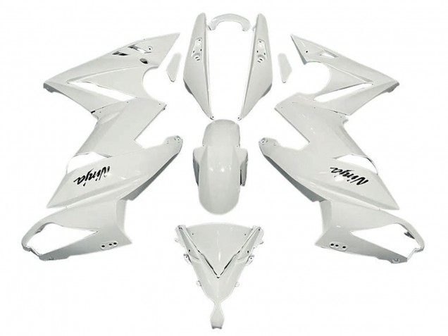 2009-2011 Kawasaki Ninja 650 EX650 Motorcycle Fairings - White Australia
