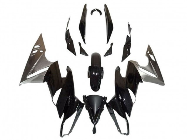2009-2011 Kawasaki Ninja 650 EX650 Motorcycle Fairings - Glossy Black Silver Australia